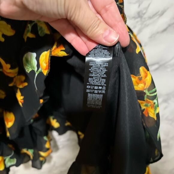 Topshop floral wrap strappy mini dress in multi - Picture 9 of 11